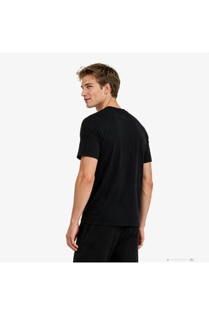 Tech Interlock Erkek Siyah T-Shirt