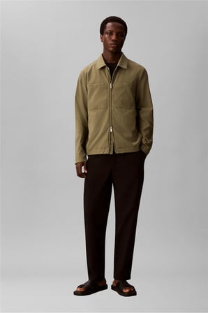 Ls Seersucker Blouso Erkek Mont Bej