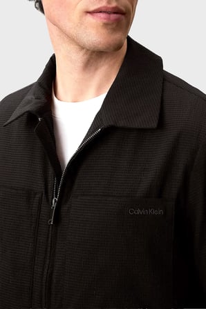 Calvin Klein Regular Fit Göğüs Cepli Fermuarlı Ceket LV04LF424GUB1 Erkek CEKET LV04LF424G UB1 SİYAH