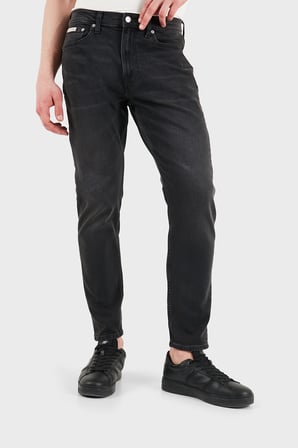 Calvin Klein Pamuklu Tapered Fit Dar Paçalı Jeans LV04RF947GXB0 Erkek KOT PANTOLON LV04RF947G XB0 SİYAH