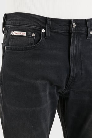 Calvin Klein Pamuklu Tapered Fit Dar Paçalı Jeans LV04RF947GXB0 Erkek KOT PANTOLON LV04RF947G XB0 SİYAH