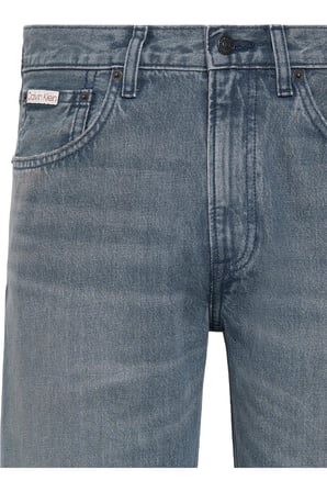 90'lar Düz Kesim Mavi Kül Rengi Jean Pantolon