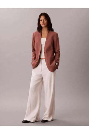 LINEN BLAZER, 41J, 4 Kadın Kiremit Blazer