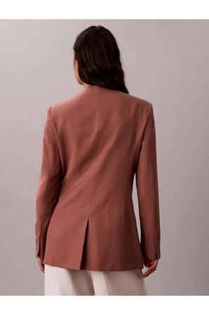 LINEN BLAZER, 41J, 4 Kadın Kiremit Blazer
