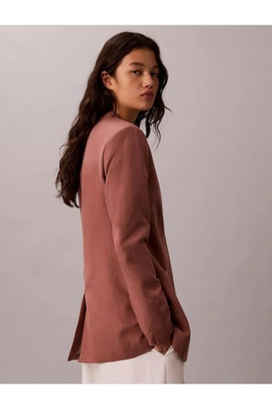 LINEN BLAZER, 41J, 4 Kadın Kiremit Blazer