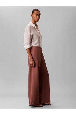 LINEN DRESSY PANT, 41J, SH, 4 Kadın Kırmızı Pantolon