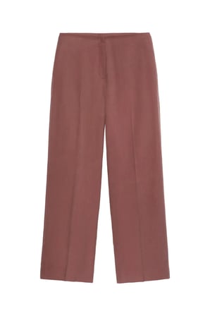 LINEN DRESSY PANT, 41J, SH, 4 Kadın Kırmızı Pantolon