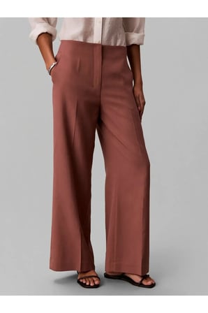 LINEN DRESSY PANT, 41J, SH, 4 Kadın Kırmızı Pantolon