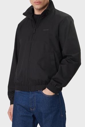Calvin Klein Logolu Regular Fit Dik Yaka Mont LV04LF515GUB1 Erkek MONT LV04LF515G UB1 SİYAH
