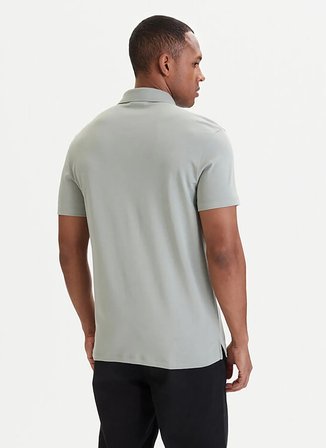Calvin Klein Gri Erkek Polo T-Shirt LV04LB276GPEZ_SS SUPIMA CHEST EMB P