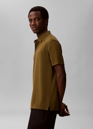Calvin Klein Haki Erkek Polo T-Shirt LV04LB276G4S4_SS SUPIMA CHEST EMB P