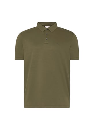 Calvin Klein Haki Erkek Polo T-Shirt LV04LB276G4S4_SS SUPIMA CHEST EMB P