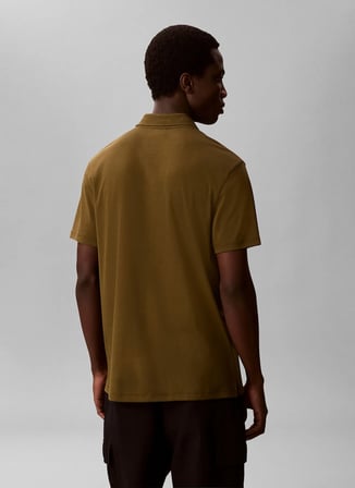 Calvin Klein Haki Erkek Polo T-Shirt LV04LB276G4S4_SS SUPIMA CHEST EMB P