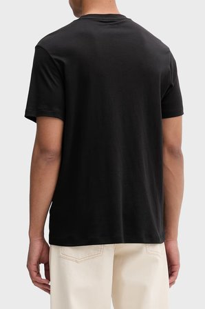 Calvin Klein Logolu % 100 Pamuk Regular Fit T Shirt LV04LF243GUB1 Erkek T SHİRT LV04LF243G UB1 SİYAH