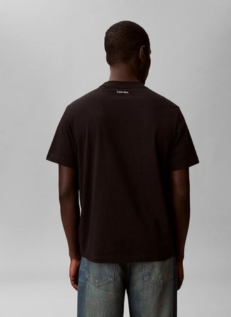 Calvin Klein Jeans Siyah Erkek T-Shirt LV04RF294GUB1 Siyah T-Shirt