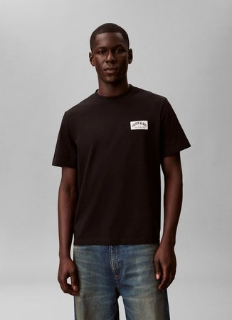 Calvin Klein Jeans Siyah Erkek T-Shirt LV04RF294GUB1 Siyah T-Shirt