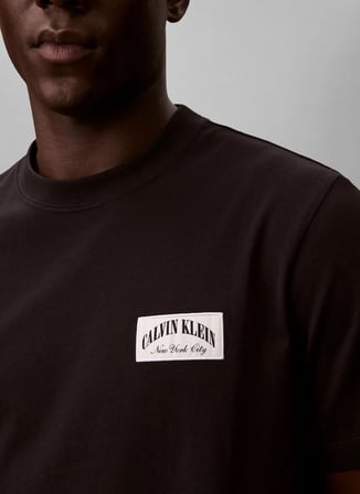 Calvin Klein Jeans Siyah Erkek T-Shirt LV04RF294GUB1 Siyah T-Shirt