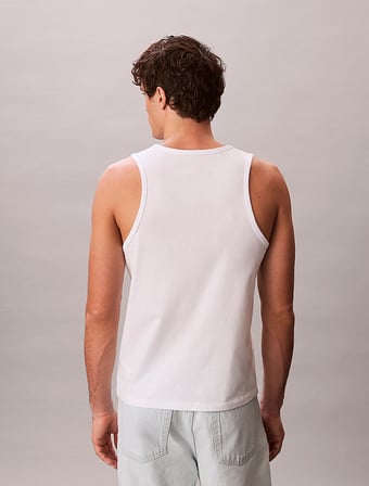 CALVIN KLEIN Erkek Marka Logolu Günlük Kullanıma Uygun Beyaz T-Shirt LV04RF850G YAF