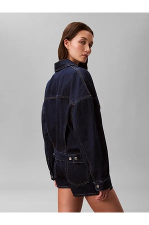 RELAXED TRUCKER TRUE, GWI, XXS Kadın Lacivert Kot Ceket