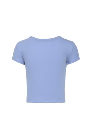 Kadın Woven Label Baby T-shirt
