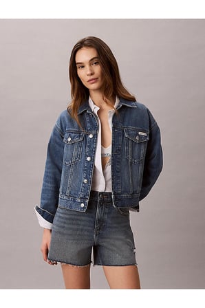 90s TRUCKER BASSET B, SCB Mavi Kadın Kot Ceket
