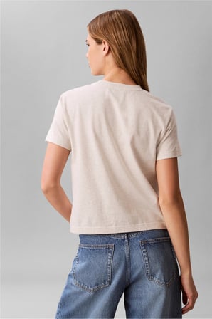 A - Ss Classic 20S Jsy Logo Grap Kadın Bisiklet Yaka T-Shirt Gri