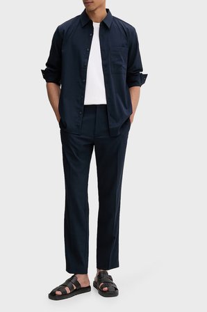Calvin Klein Regular Fit Göğüs Cepli Gömlek LV04LF108GCEF Erkek GÖMLEK LV04LF108G CEF LACİVERT