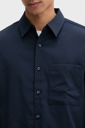 Calvin Klein Regular Fit Göğüs Cepli Gömlek LV04LF108GCEF Erkek GÖMLEK LV04LF108G CEF LACİVERT