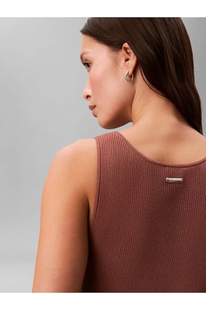 COMPACT VISCOSE RIB, 41J, XXS Kahverengi Kadın Elbise