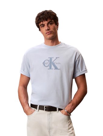 Calvin Klein LV04RF819G Elevated Monologo Erkek Tişört