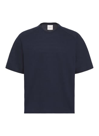 Calvin Klein Lacivert Erkek T-Shirt LV04LF211GCEEF_SS EASY BAR JACQUARDF_SS EASY BAR JACQUARD