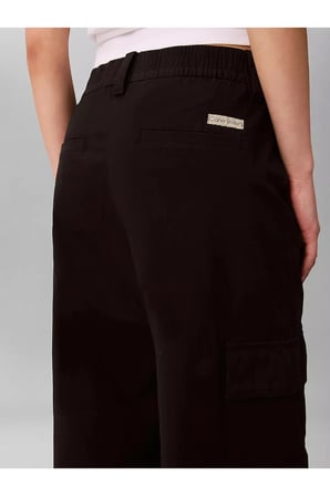 Kadın Casual Ewaist Pamuklu Kargo Pantolon