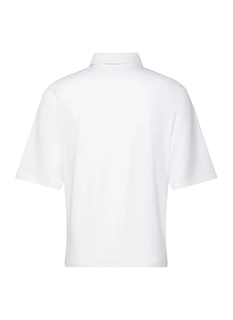 Calvin Klein Jeans Beyaz Erkek Standart Baskılı Polo T-Shirt LV04RF202GYAF Beyaz Polo T-Shirt
