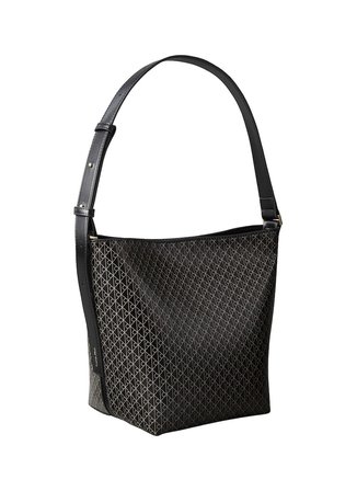 Calvin Klein Siyah Kadın Omuz Çantası EMBLEM AOP MEDIUM BUCKET