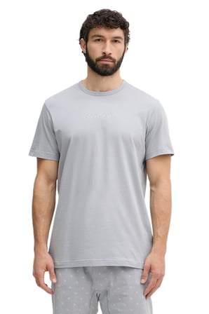 Calvin Klein Erkek Gri Kısa Kollu Şortlu Pijama Takımı LV00NM2900 