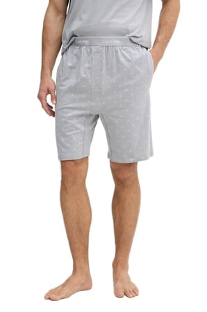 Calvin Klein Erkek Gri Kısa Kollu Şortlu Pijama Takımı LV00NM2900 