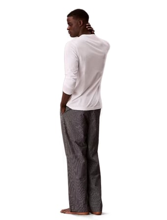 Calvin Klein Erkek Siyah Uzun Kollu Pijama Takımı LV00NM2953 