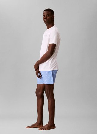 Calvin Klein Mavi Erkek Normal Fit Pijama Takımı LV00NM29063LA