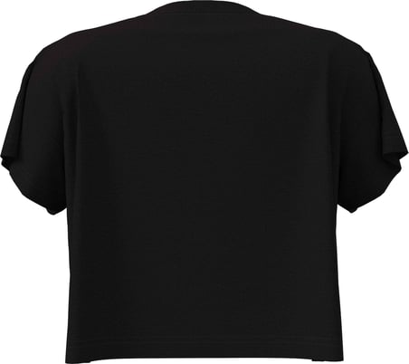 CALVIN KLEIN Kadın Marka Logolu Pamuklu Bisiklet Yakalı Nem Emici Kumaşlı Şık Görünümlü Günlük Kullanıma Uygun Siyah T-Shirt LV00QS7656 UB1