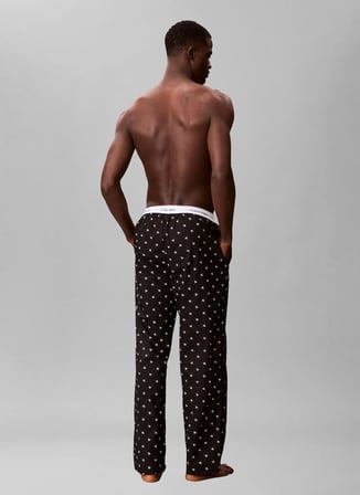 Calvin Klein Siyah Erkek Normal Fit Logo Baskılı Eşofman Altı LV00NM2830PCS