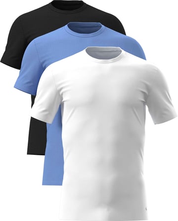 CALVIN KLEIN Erkek Marka Logolu Günlük Kullanıma Uygun Siyah-Mavi-Beyaz T-Shirt LV00NB4185 4OY