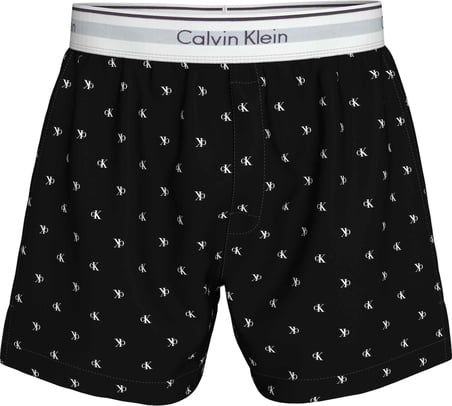 CALVIN KLEIN Erkek Marka Logolu Beyaz Elastik Bantlı Siyah-Beyaz  Logolu Pijama LV00NM2831 PCS