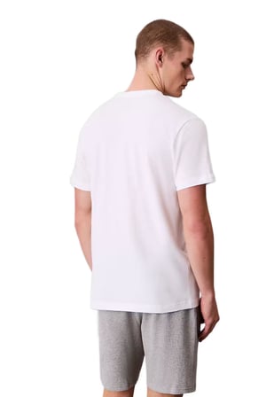 Calvin Klein Erkek Beyaz Yuvarlak Yaka T-Shirt 000NM2748E