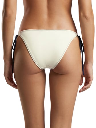 Calvin Klein Kadın Beyaz Yan Bağlamalı Hipster Bikini Altı LV00Q61215