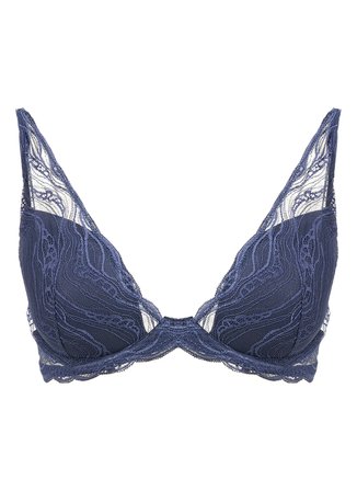 Calvin Klein Lacivert Kadın 000QF8121E CK WOMEN Balenli Sütyen