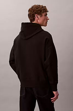 Erkek Regular Fit Premium Terry Kapüşonlu Sweatshirt - Siyah | XS