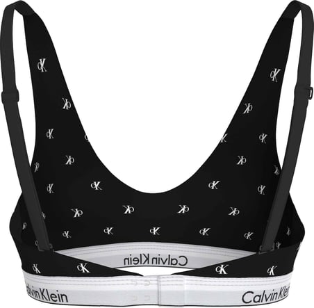 CALVIN KLEIN Kadın Marka Logolu Günlük Kullanıma Uygun Siyah-Beyaz  Logolu Sütyen LV00QF8503 PCS