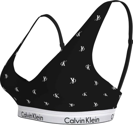 CALVIN KLEIN Kadın Marka Logolu Günlük Kullanıma Uygun Siyah-Beyaz  Logolu Sütyen LV00QF8503 PCS