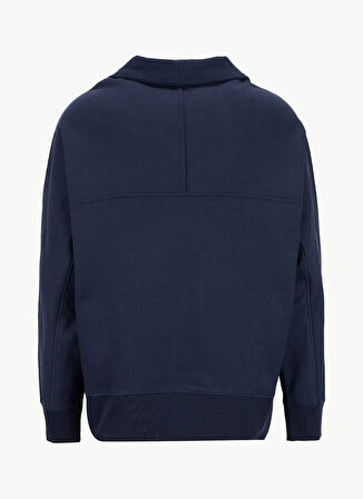 Calvin Klein Jeans Fermuarlı Yaka Lacivert Erkek Sweatshırt LV04RD205GCEF PREMIUM FLEECE LOGO F