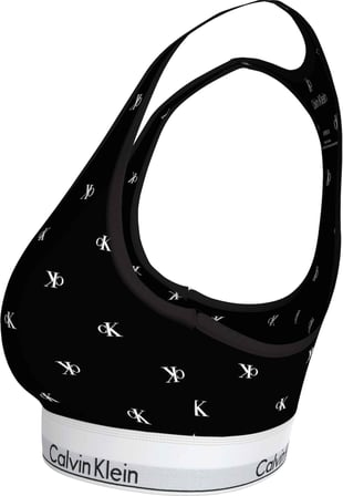 CALVIN KLEIN Kadın Marka Logolu Günlük Kullanıma Uygun Siyah-Beyaz  Logolu Sütyen LV00QF8493 PCS